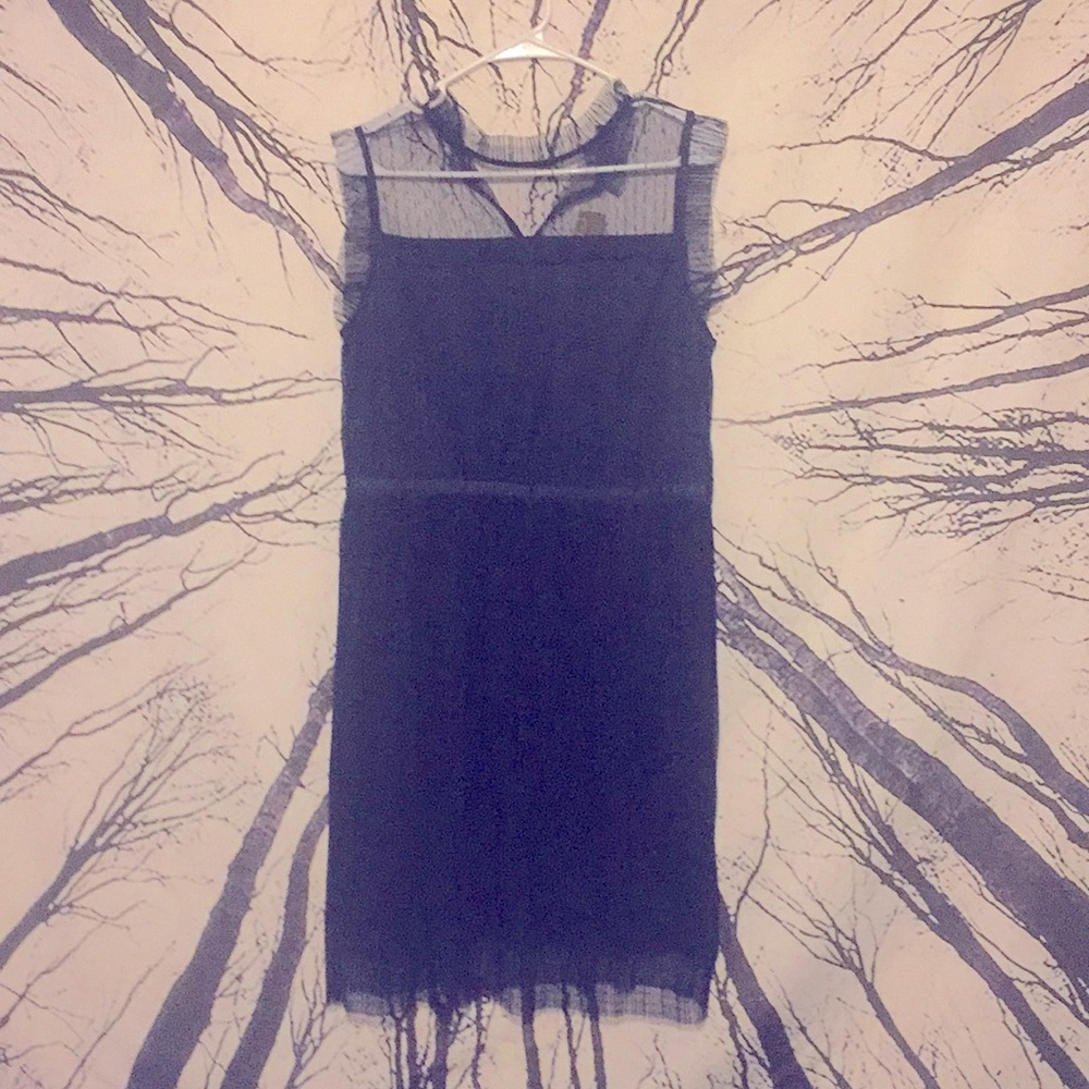 Navy Blue Lace Dress